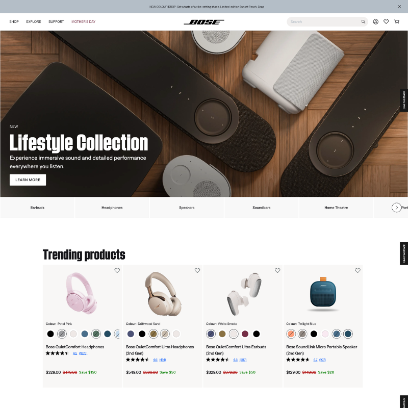 Bose page