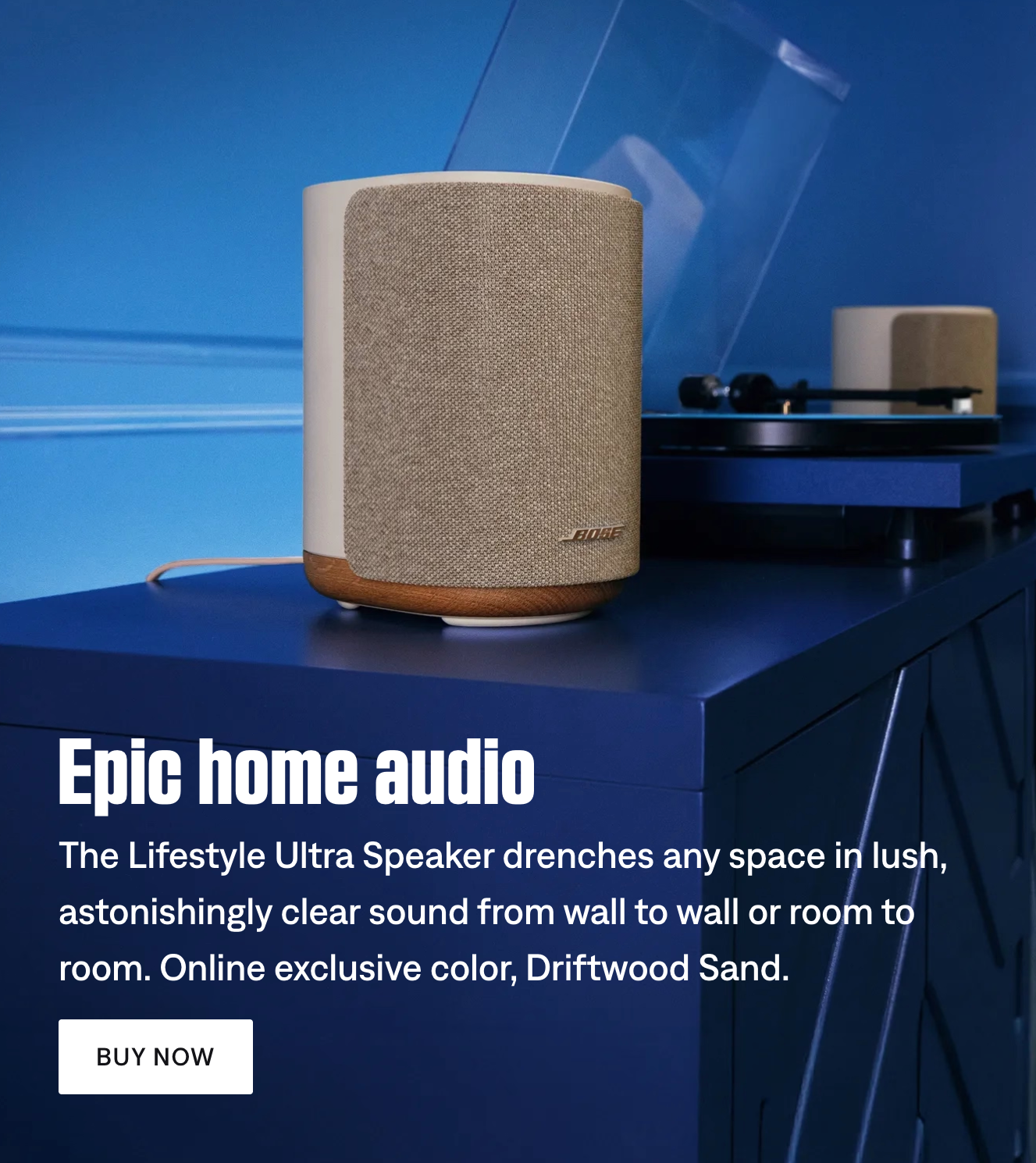 Bose in the home campaign hero